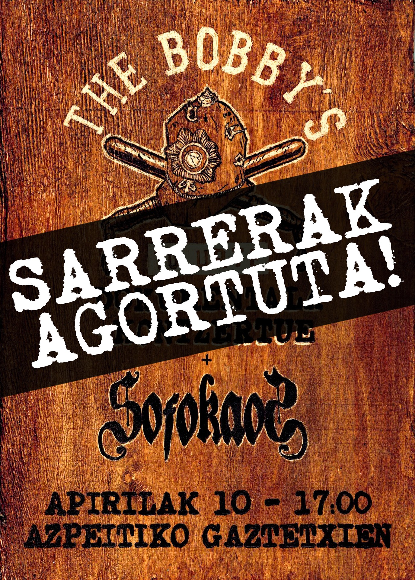 The Bobby's taldearen dokumentalerako sarrerak agortu dira