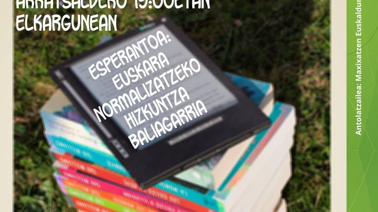Esperantoa: euskara normalizatzeko hizkuntza baliagarria. Aitor Aranaren hitzaldia