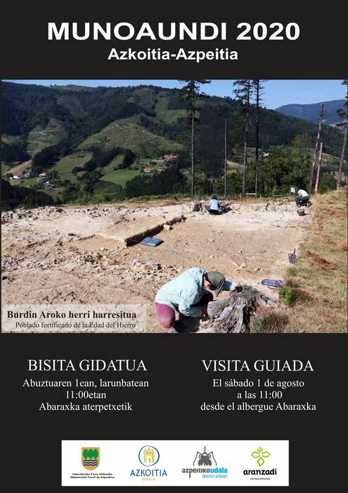 Munoaundiko aztarnategian bisita gidatua
