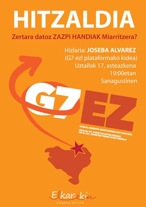 Hitzaldia: 'Zertara datoz Zazpi Handiak Miarritzera?'