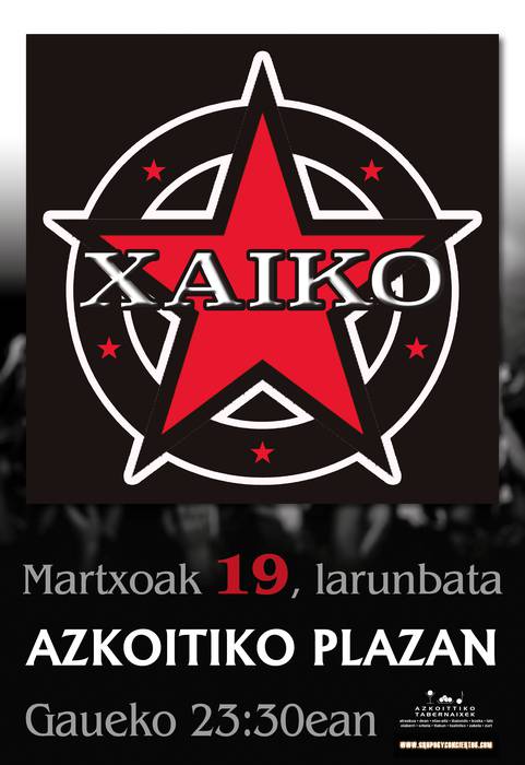 Martxoaren 19an, XAIKO taldearen kontzertua