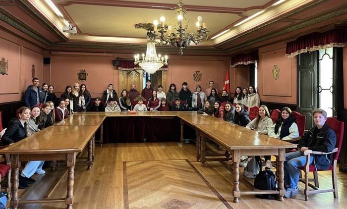 Erasmus+ programa tarteko, herrian dira Alemaniako hainbat ikasle