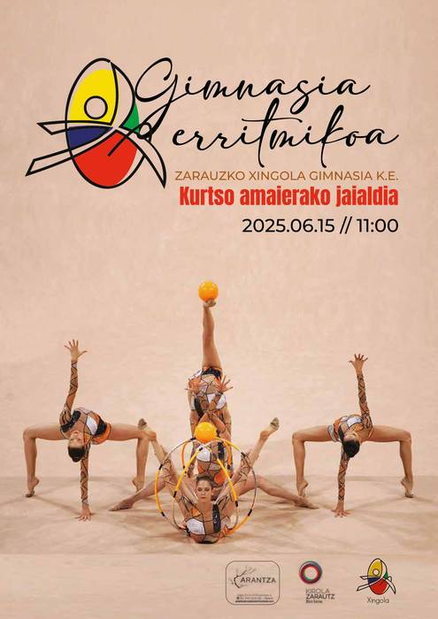 Xingola gimnasia erritmikoaren ikasturte bukaerako jaialdia