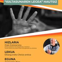 Hitzaldia: 'Bullying-ari aurre egin. Isiltasunaren legea hautsiz'