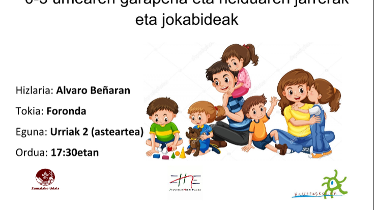 Umeen garapena eta helduen jarreraren inguruko hitzaldia, Forondan