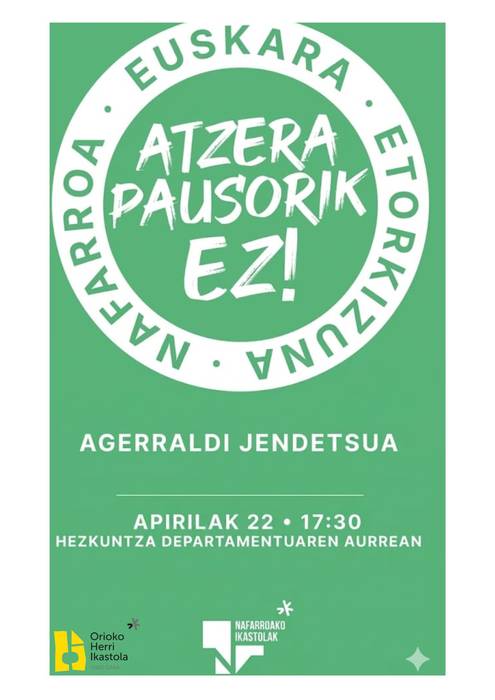 Elkarretaratzea: 'Atzera pausorik ez!'