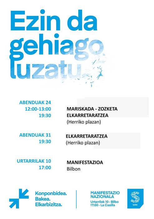 Euskal presoen eta iheslarien aldeko elkarretaratzea