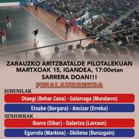 Txapelketa: Zarauzko II. Esku Pilota Txapelketako finalerdiak