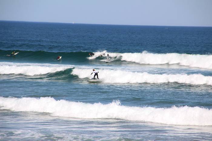 Zarauzko hondartza, surfa egiteko onenetariko guneen artean