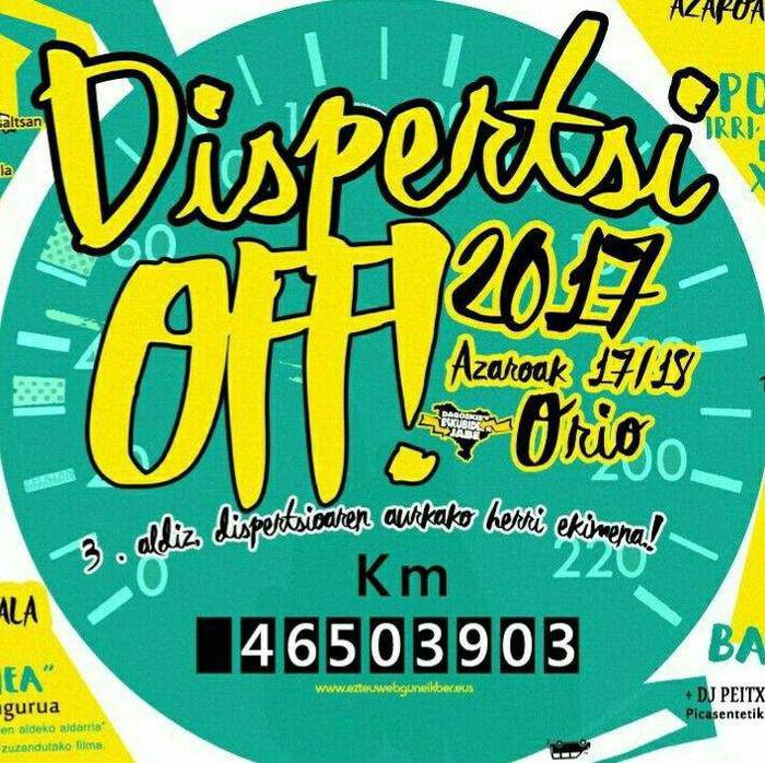 'Dispertsioff' dispertsioaren aurkako herri ekimena antolatu dute Orion