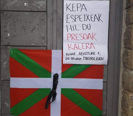 Kepa del Hoyo presoaren heriotza salatzeko elkarretaratzea egingo dute Zumaian