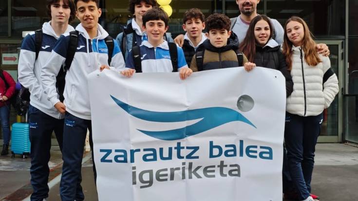 Zarautz Baleako igerilariek emaitza onak lortu dituzte Neguko Txapelketan