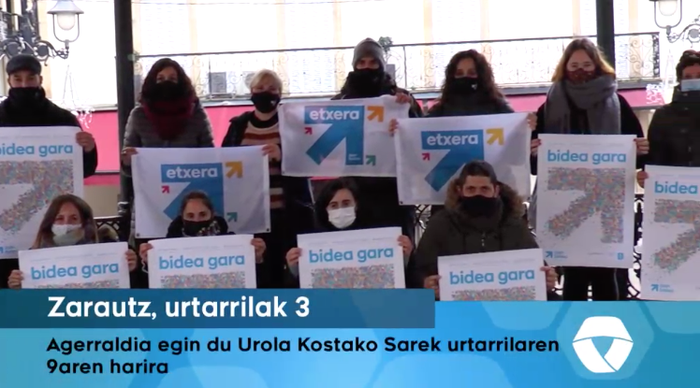 Urola Kostako Sarek hilaren 9an preso eta iheslarien alde mobilizatzera deitu ditu herritarrak