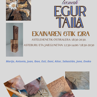 Erakusketa: Egur taila, Forondako tailerreko lanak