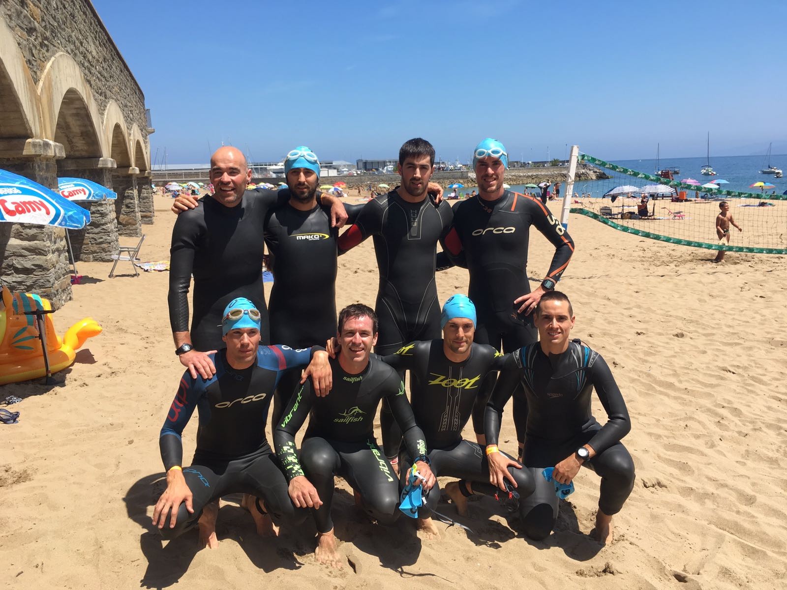 Alex Arrieta eta Aitor Beneitez, Zarauzko triatloia bukatu duten azkoitiarrak