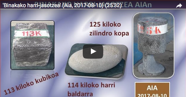 Bideoa: Binakako harri jasotze txapelketa, Aian