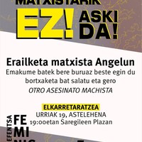 Elkarretaratzea: 'Eraso matxistarik ez! Aski da!'