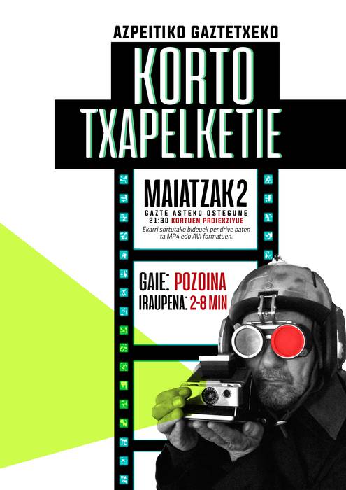 Film laburren lehiaketa antolatu du aurten ere Azpeitiko Gaztetxeak