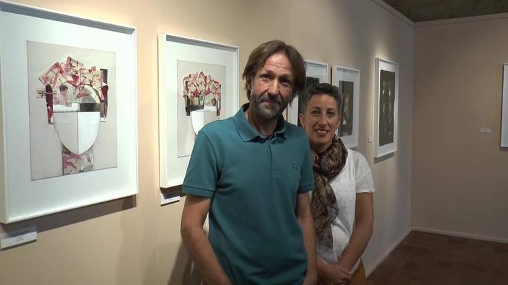 Frederic Gutierrez Barde artista donostiarraren margolanak erakusgai Torre Luzea aretoan.