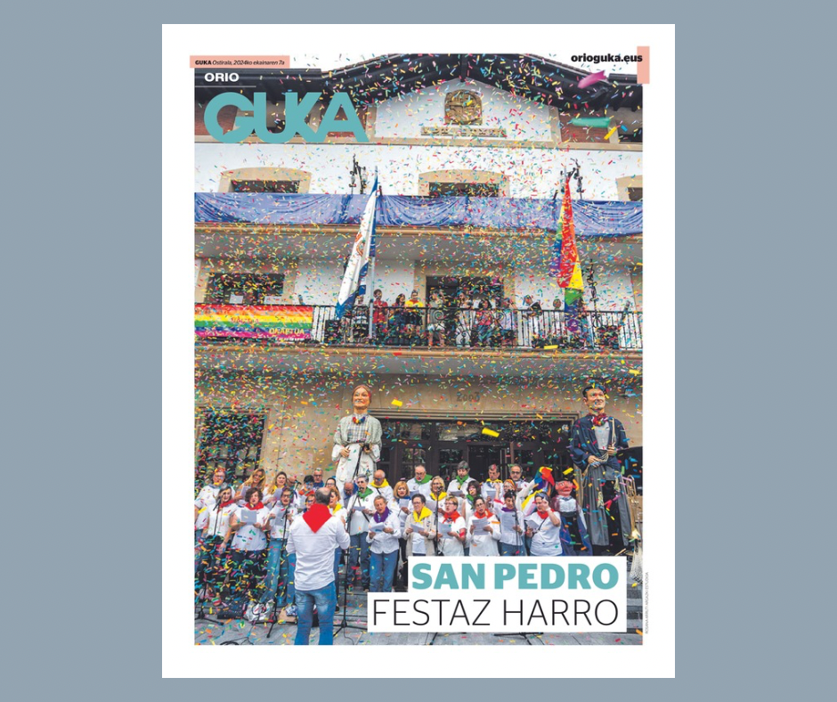 Sanpedroetako egunkari berezia banatzen ari da Orio Guka