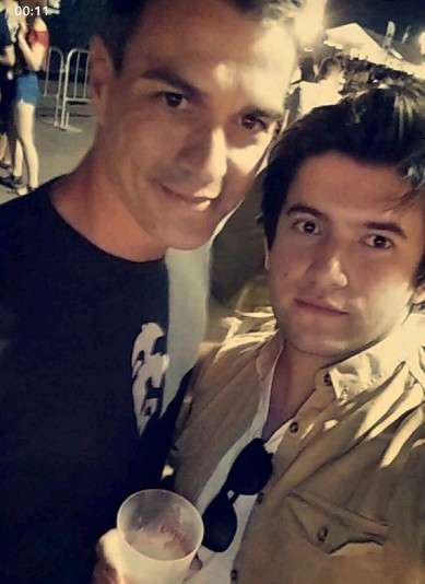Telmo Trenado zumaiarrak Pedro Sanchez topatu zuen FIB festibalean 