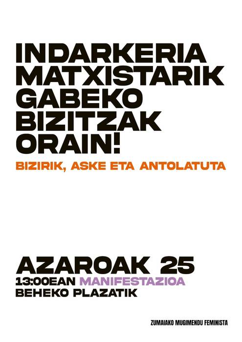 Azaroaren 25eko manifestazioa