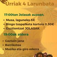 Jolasak eta gaztain jana Urdanetan