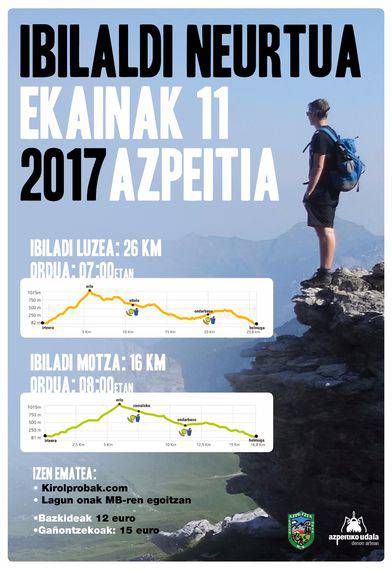 Ibilaldi neurtua antolatu du Lagun Onak M.B-k iganderako
