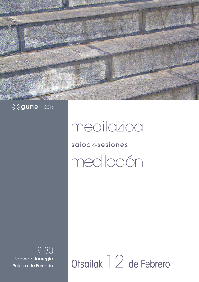 Ostiralean meditazio saio berria Forondan