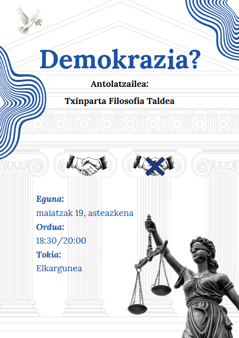 Txinparta taldearen saioa: 'Demokrazia?'