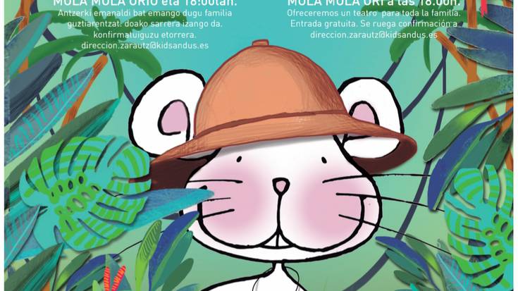 Haurrentzako 'Welcome to the jungle' antzezlana izango da gaur, Mola Molan