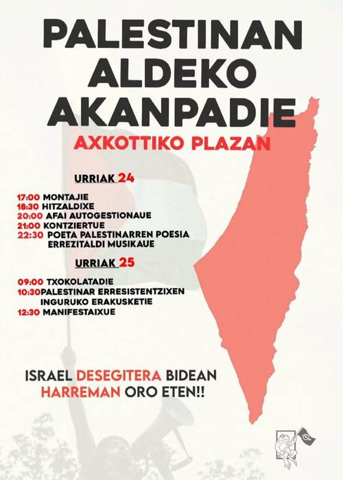Palestinaren aldeko kanpaldia