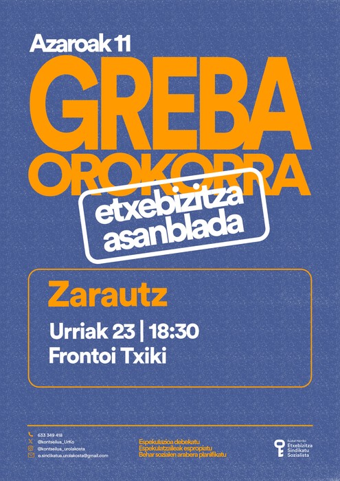 Greba orokorra prestatzeko asanblada