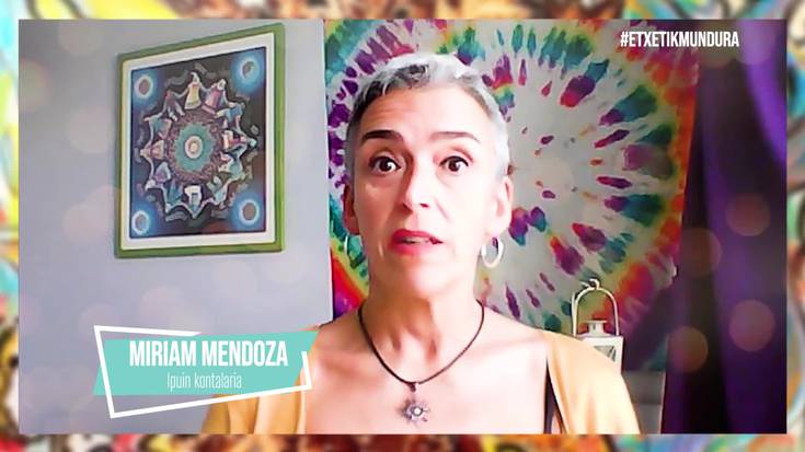 Miriam Mendoza ipuin kontalaria, etxetik mundura