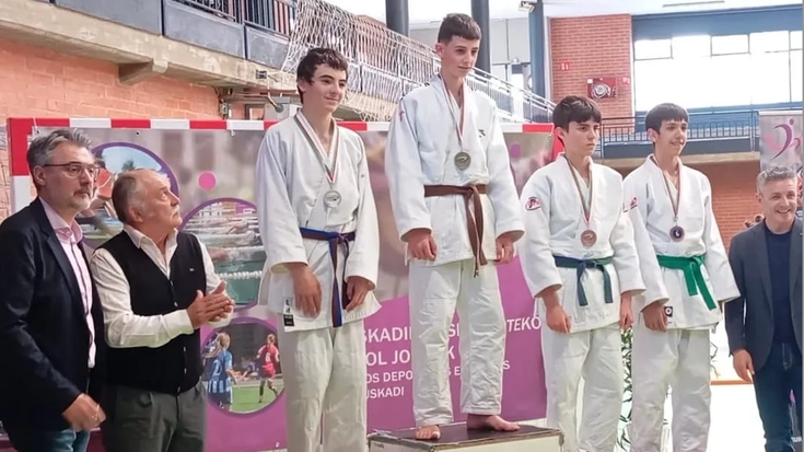 Marco Iriso da judoko Euskadiko txapeldun 60 kiloz azpiko infantil mutiletan