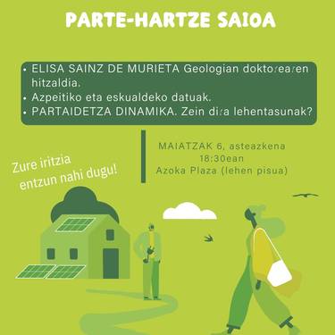 Parte hartze saioa: Urola Erdia Ispiluaren Aurrean
