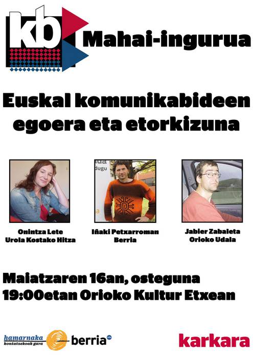 Karkarak eta Berriak antolatutako mahai-ingurua izango da ostegunean