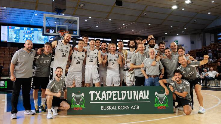 Euskal Kopa irabazi du Manex Ansorregik Surne Bilbao Basketekin