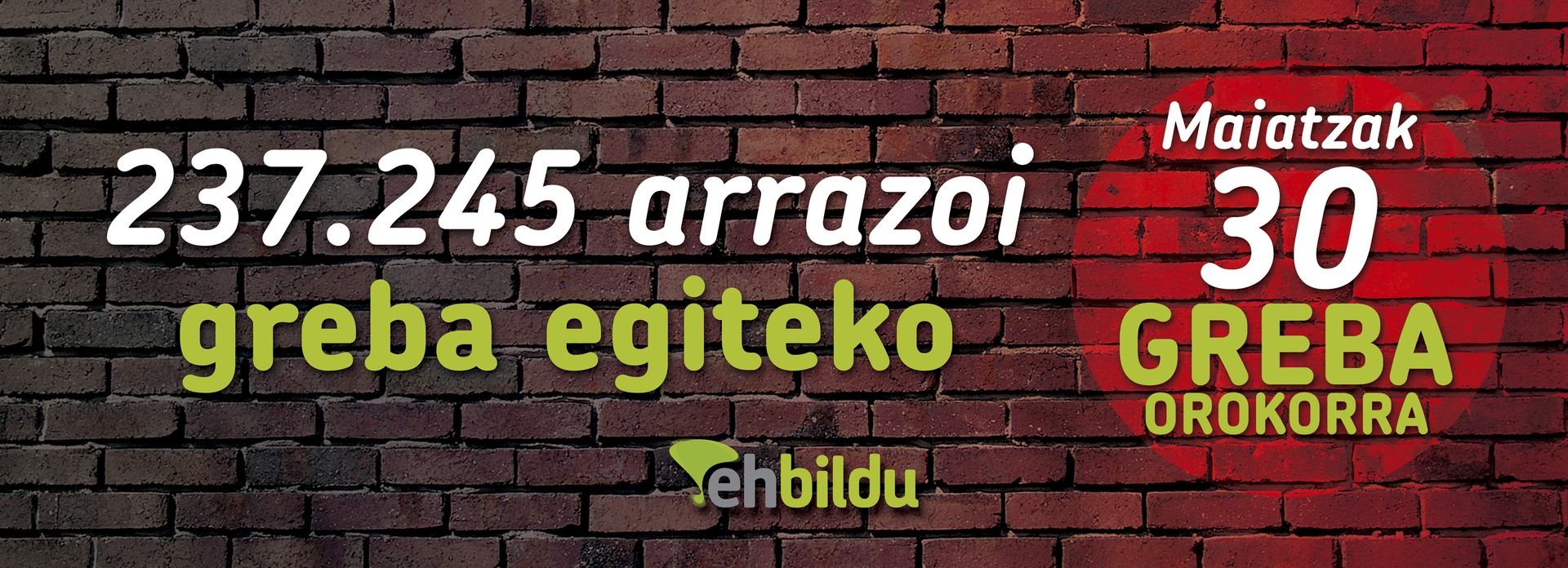 Azpeitian ere ehundaka arrazoi ditugulako ...