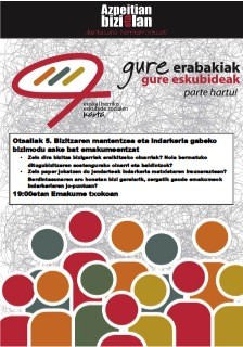 Euskal Herriko Eskubide Sozialen kartari ekarpenak egiten hasiko gara gaur
