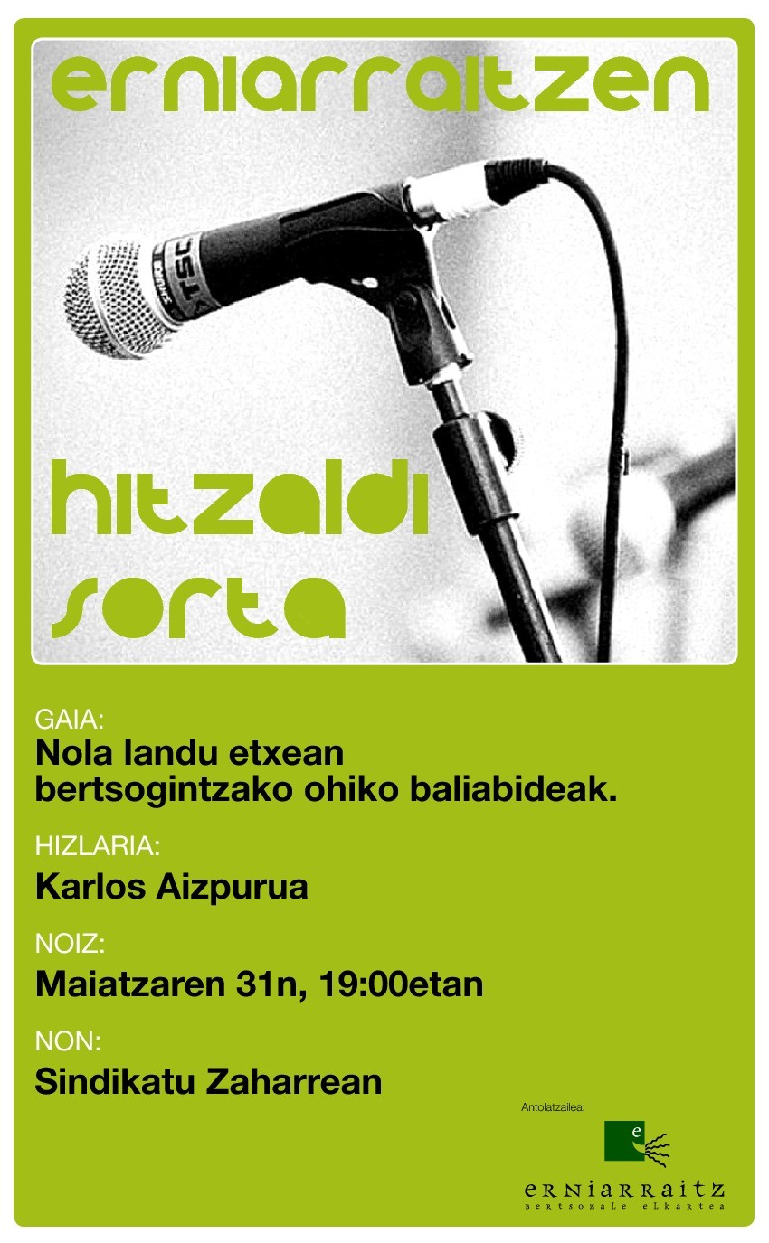 Erniarraitzen hitzaldi sorta