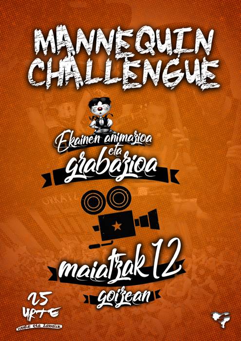 Orkatzen 25. urteurrenaren harira Mannequin Challengea grabatuko dute larunbatean