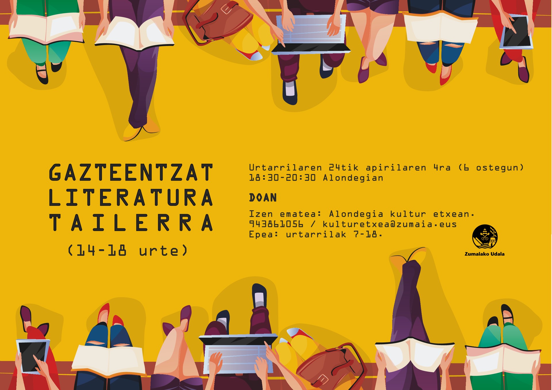Gazteentzat literatura tailerra antolatu du Udalak