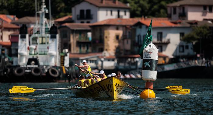 Orio bigarren sailkatu da Ondarroako estropadan