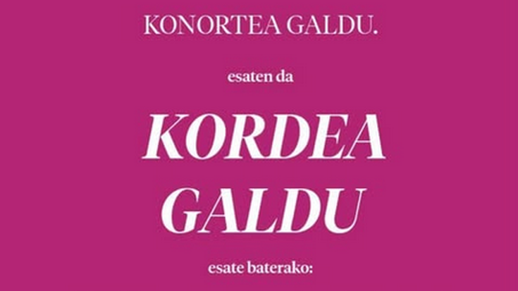 Kordea galdu