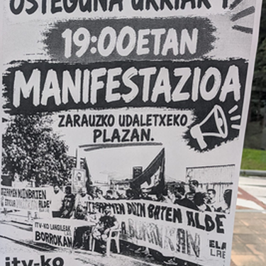 Manifestazioa: Itasua IATko langileak borrokan