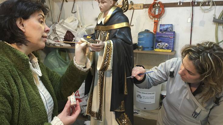 San Telmoren irudia zaharberritu dute