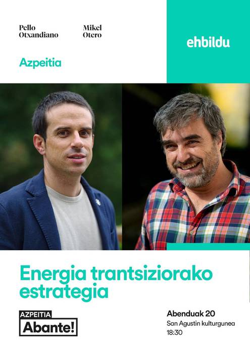 Hitzaldia: 'Energia trantsiziorako estrategia'