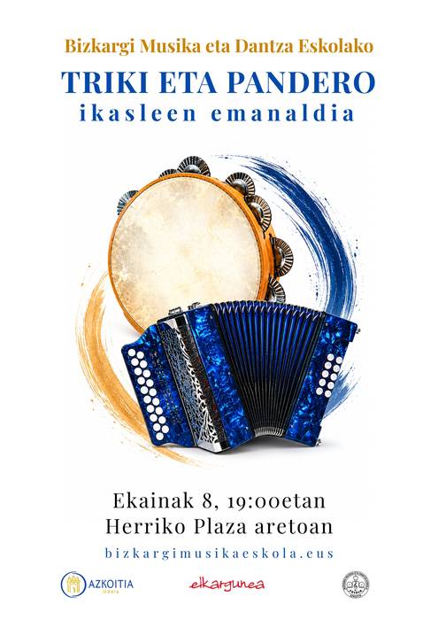 Emanaldia: Bizkargi eskolakoen trikitixa eta pandero entzunaldia