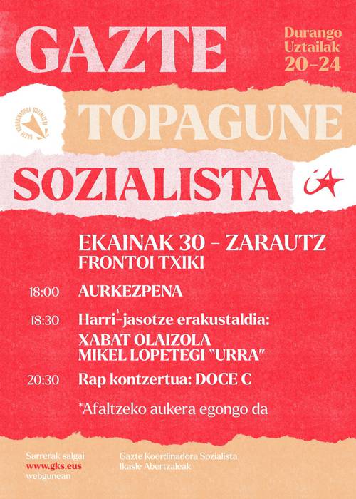 Topagune Sozialistaren aurkezpena